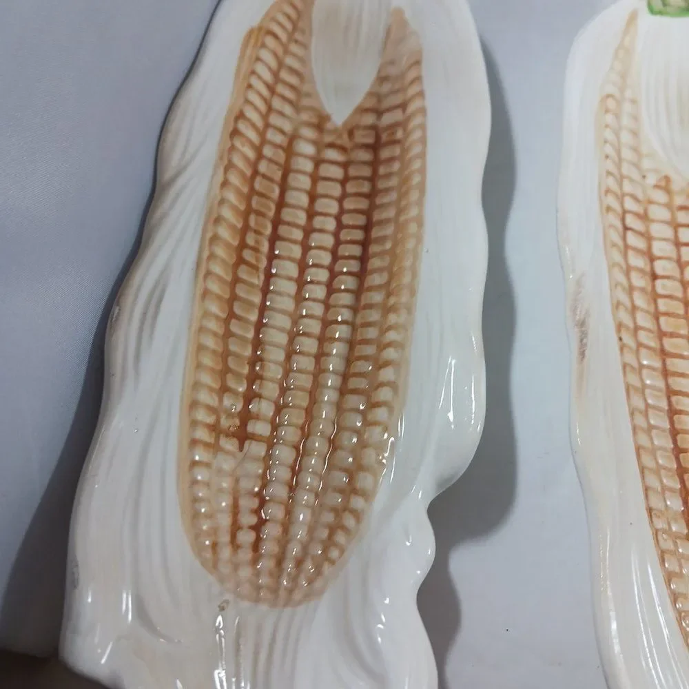 Vintage Corn On The Cob Ceramic Dishes (4pcs)